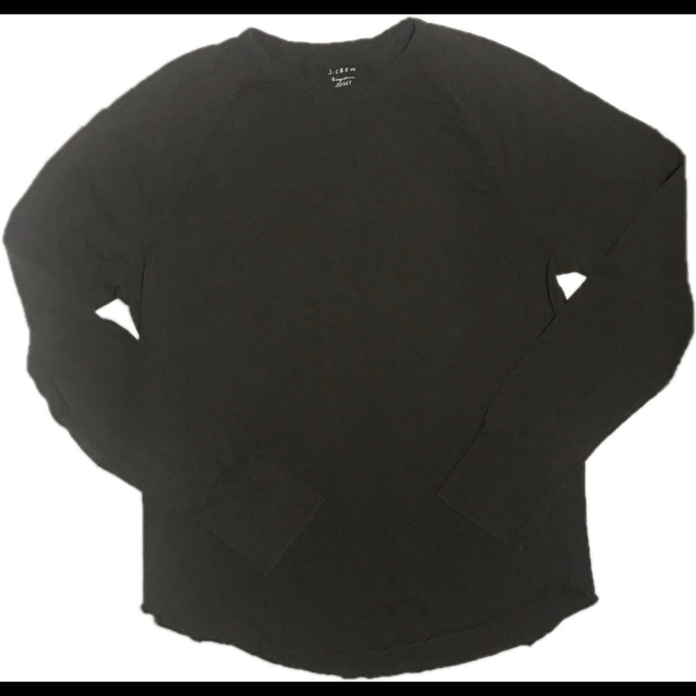 J. Crew Ringspun long sleeve Jersey Sz Small Brown